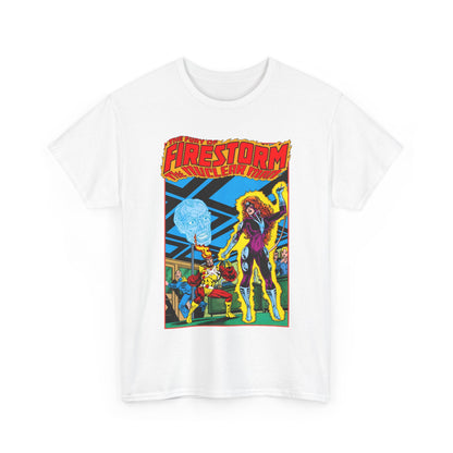 Fury of Firestorm T-Shirt - Pat Broderick Art - Vs Plastique - #7 Cover Art - DC Comics