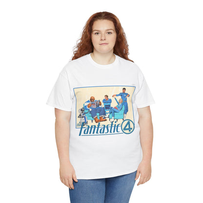 Fantastic Four T-Shirt - 2025 MCU Movie - Reed Richards, Invisible Woman, Thing, Human Torch - Marvel Comics Characters