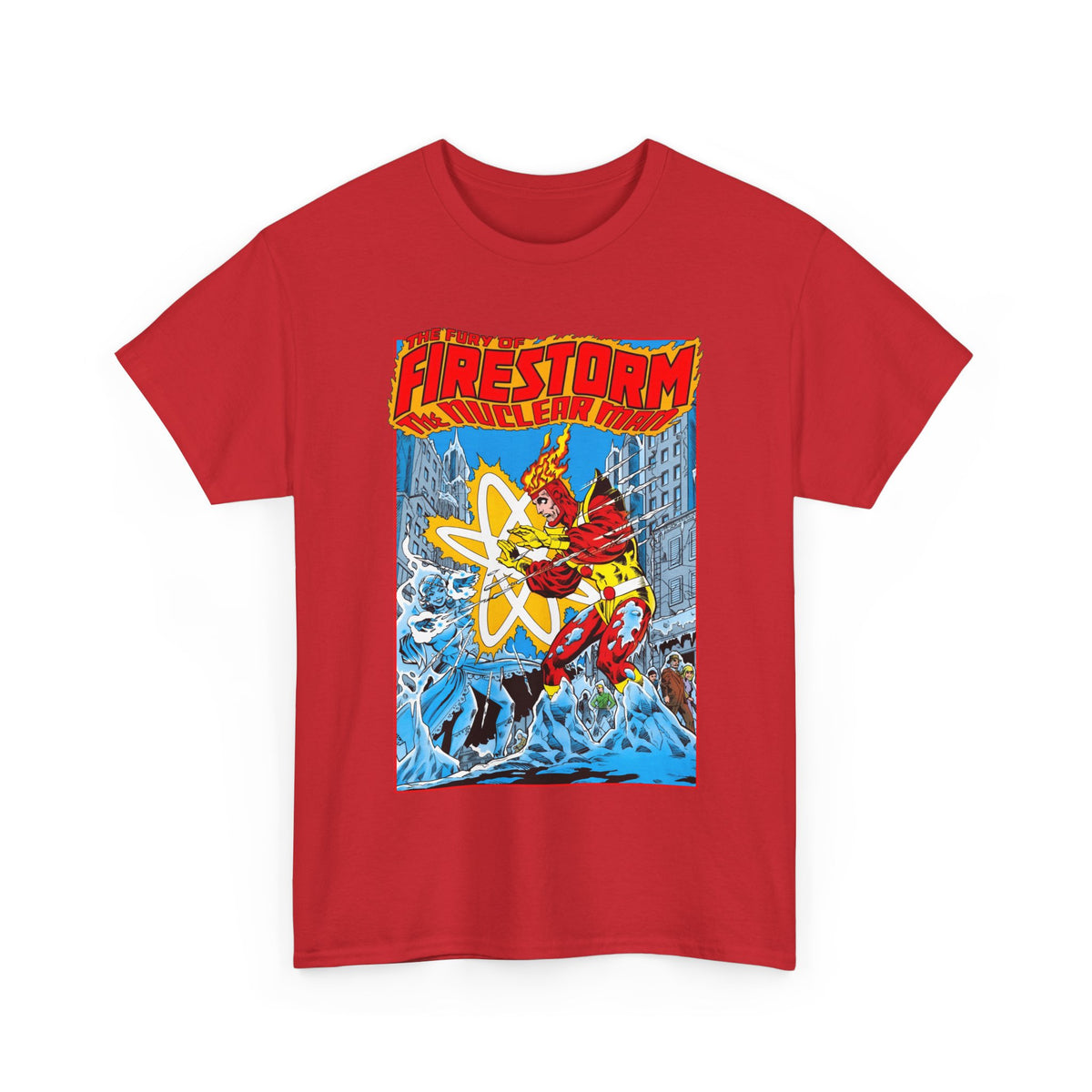 Fury of Firestorm T-Shirt - Pat Broderick Art - Vs Killer Frost - #3 Cover Art - DC Comics