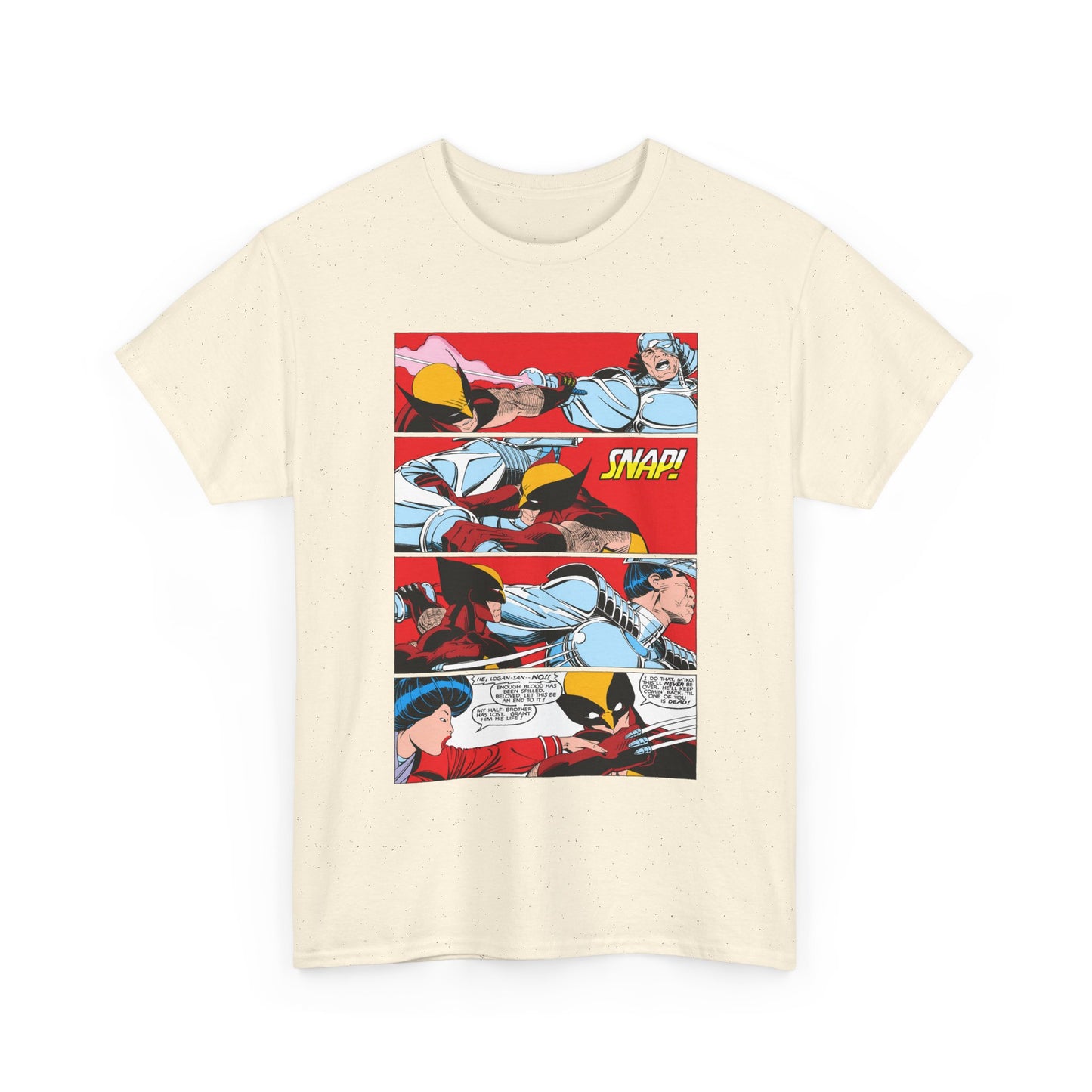 Wolverine Vs Silver Samurai Fight Page 3 T-Shirt - Uncanny X-Men #173 - Marvel Comics