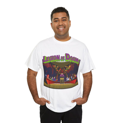 Legion of Doom T-Shirt - Super Friends Cartoon - Lex Luthor, Grodd, Brainiac, Giganta, Riddler, Bizarro, Scarecrow, Hanna-Barbera Animation