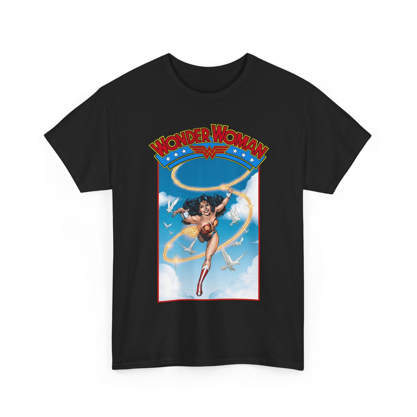 Wonder Woman T-Shirt - George Perez Art - Post-Crisis 1980s Retro Graphic - Themyscira - DC Comics