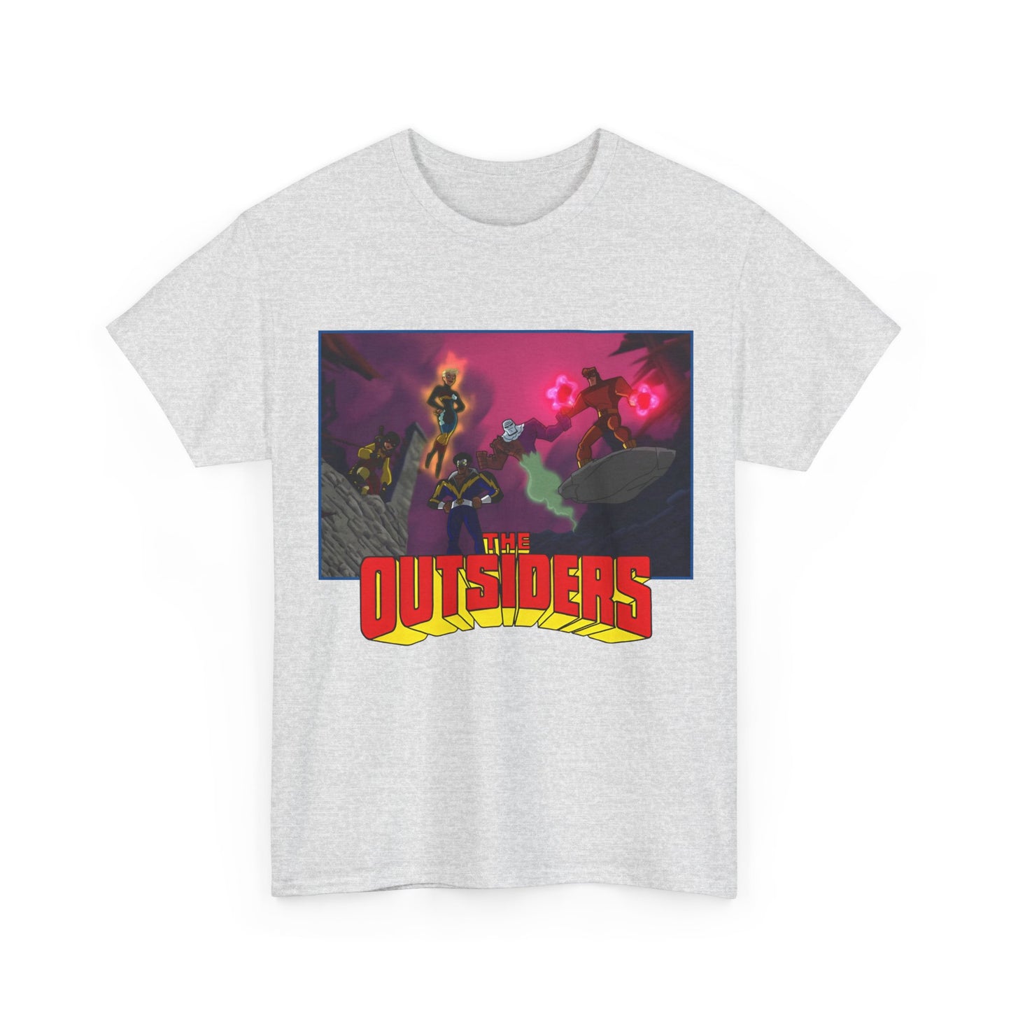 Outsiders T-Shirt - Batman: Brave & Bold Series - Halo, Geo-Force, Black Lightning, Katana, Metamorpho - DC Comics