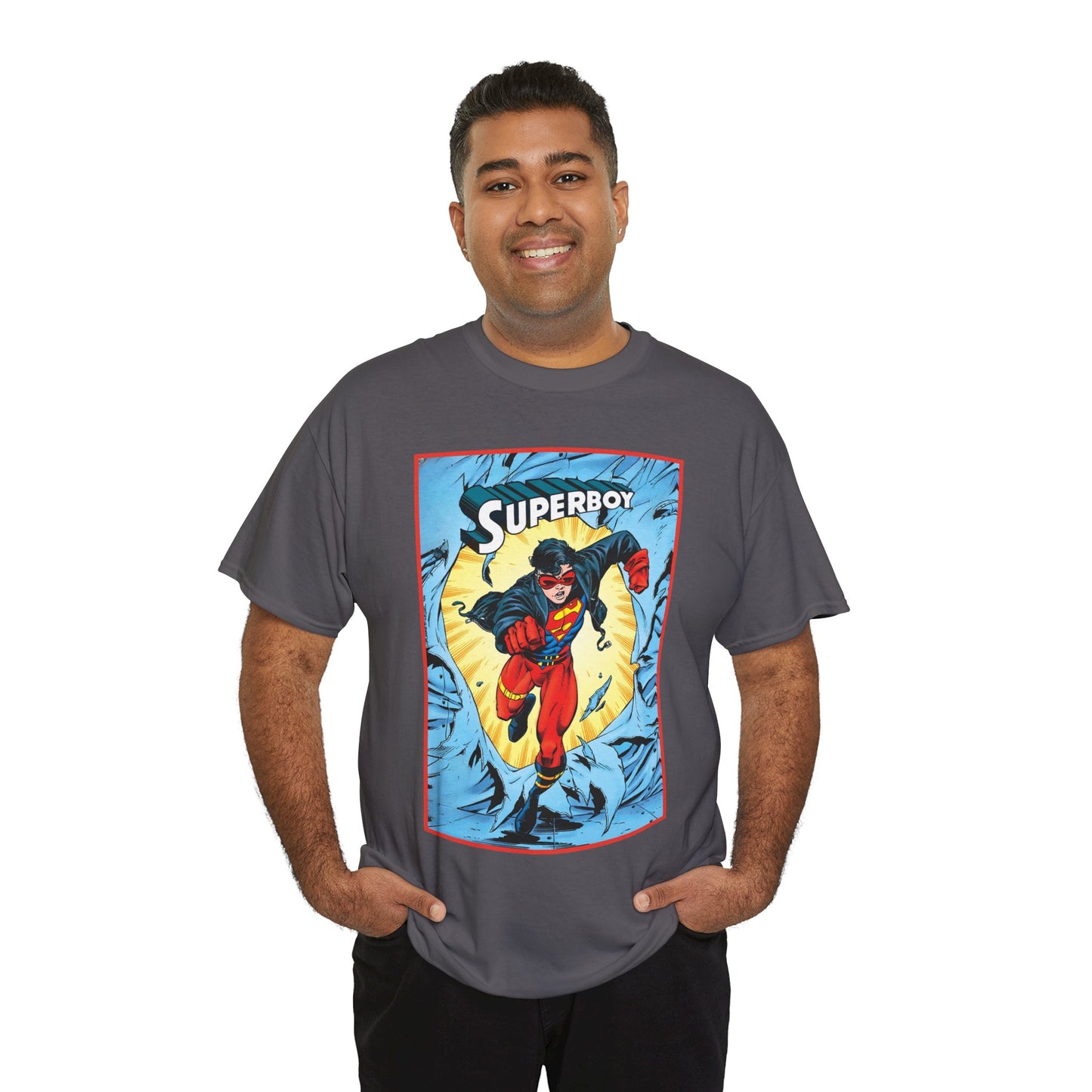 Superboy T-Shirt - Tom Grummett Art - Reign of the Supermen Storyline from the 1990s - Kon-El, Connor Kent - Superman Family - DC Comics