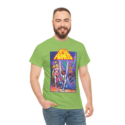 Battle of the Planets T-Shirt - Marc Silvestri Art - G-Force - Popular Gatchaman Cartoon - Mark, Jason, Princess, Keyop, and Tiny