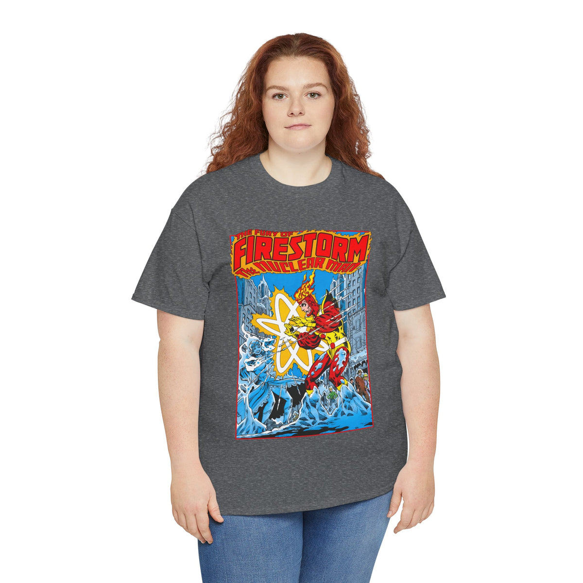Fury of Firestorm T-Shirt - Pat Broderick Art - Vs Killer Frost - #3 Cover Art - DC Comics