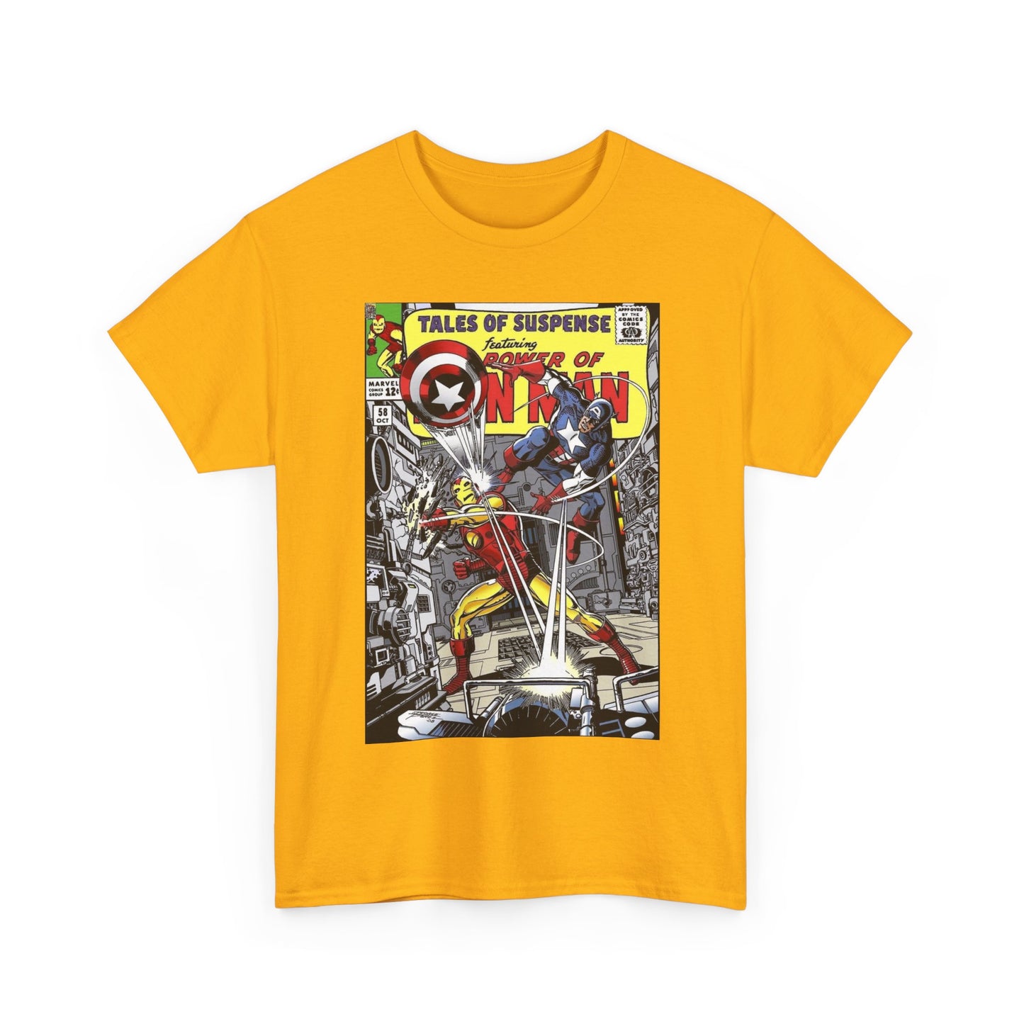 Tales of Suspense T-Shirt - George Perez #58 Cover Homage Art - Captain America & Iron Man - Marvel Comics