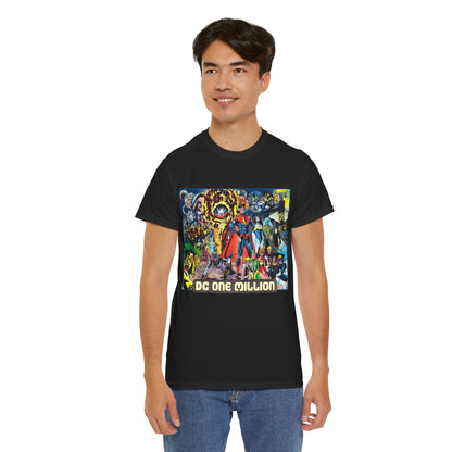 DC One Million T-Shirt - Phil Jimenez Art - Future Versions of Superman, Batman, Wonder Woman, Green Lantern, Flash - DC Comics