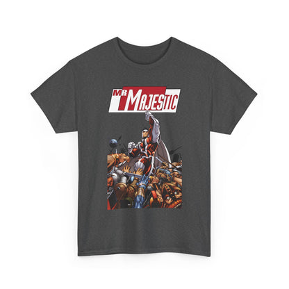Mr. Majestic T-Shirt - Ed McGuiness Art - Flying Above His Attackers - DC/Wildstorm Comics