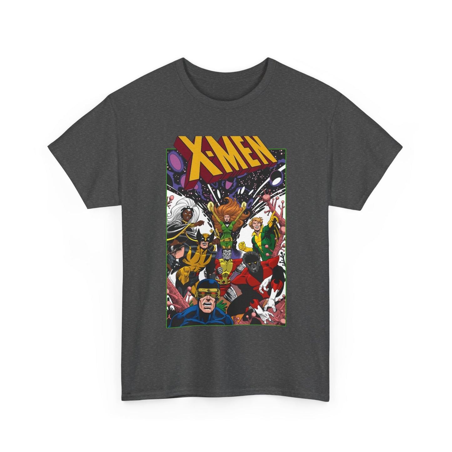 X-Men T-Shirt - Dave Cockrum Art - Phoenix, Cyclops, Storm, Wolverine, Banshee, Colossus, Nightcrawler - Marvel Comics