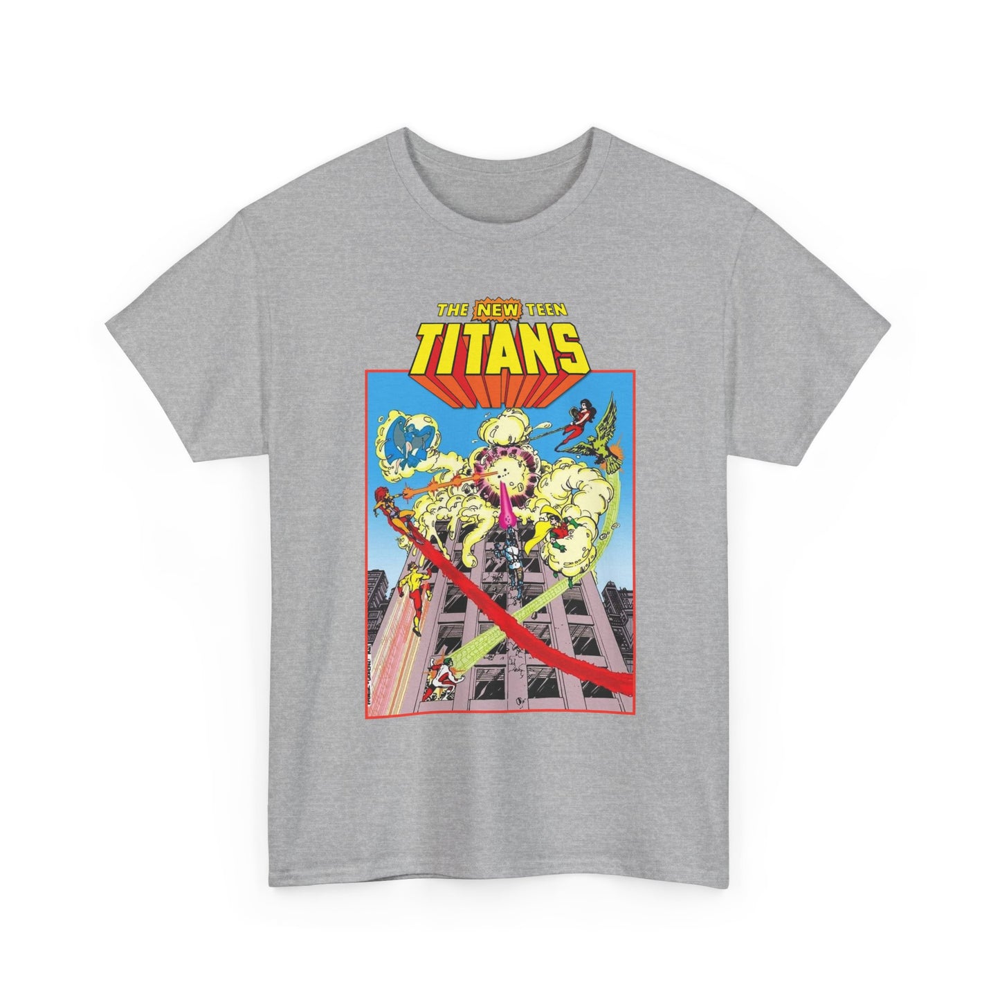 New Teen Titans T-Shirt - George Perez Art - DCCP #26 Preview Cover - Raven, Cyborg, Starfire, Changeling - DC Comics