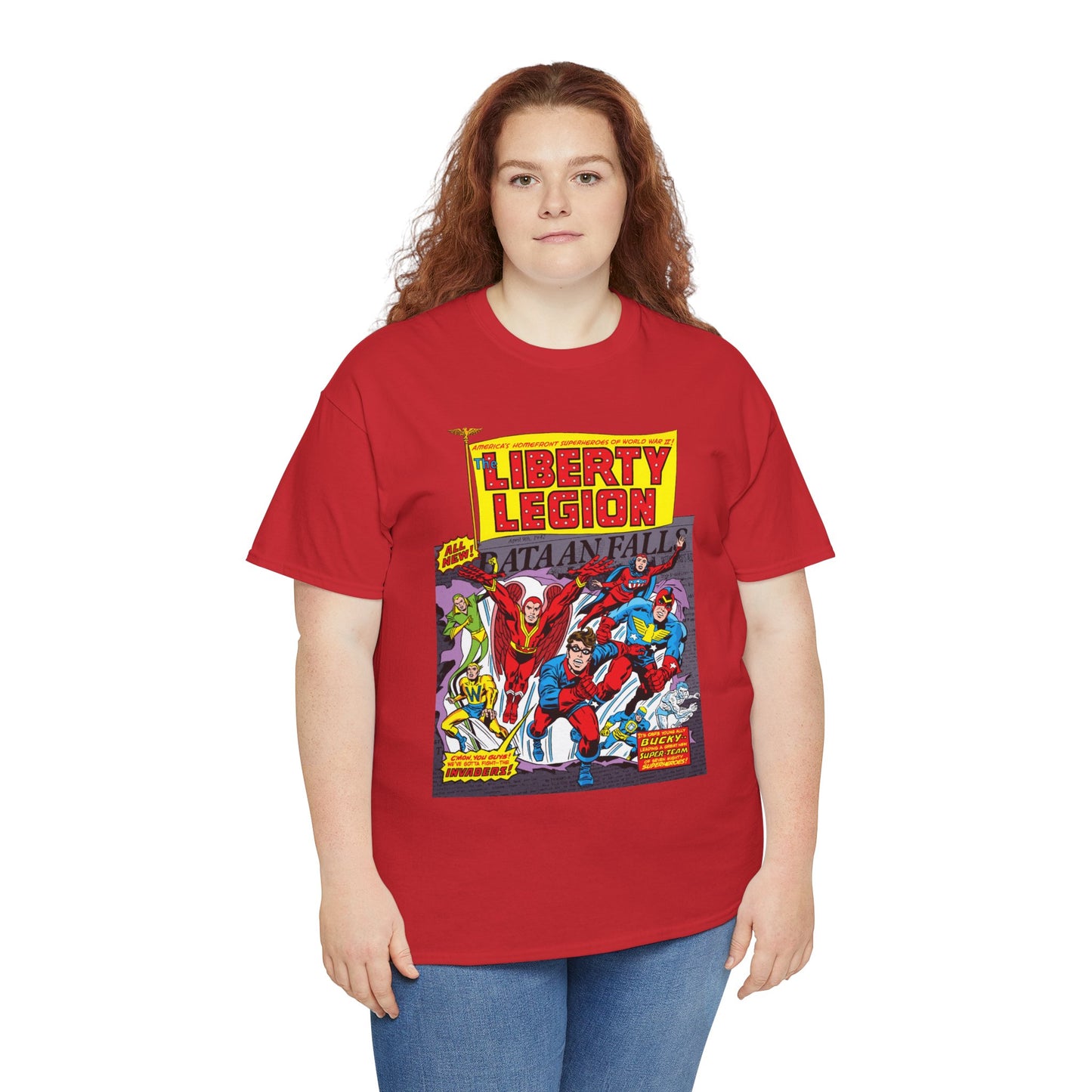 Liberty Legion T-Shirt - Marvel Premiere #29 - Bucky, Miss America, Whizzer, Patriot, Red Raven - Marvel Comics