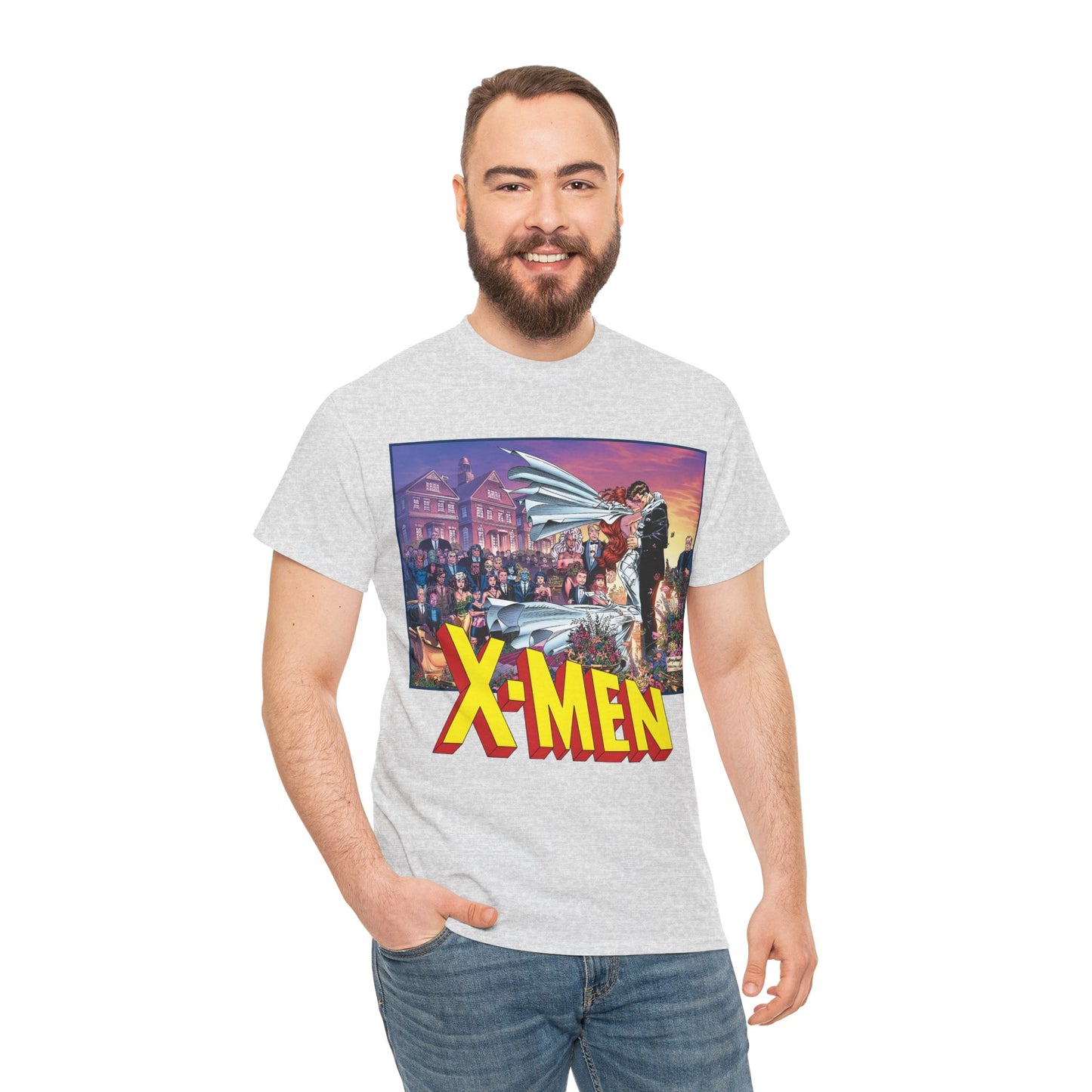 X-Men T-Shirt - Andy Kubert Art - Wedding of Scott & Jean Grey - Marvel Comics