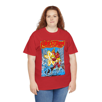 Fury of Firestorm T-Shirt - Pat Broderick Art - Vs Killer Frost - #3 Cover Art - DC Comics