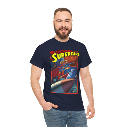 Supergirl & Krypto T-Shirt - Amanda Conner Art - Kara from Krypton - Superman's Pet Superdog - DC Comics