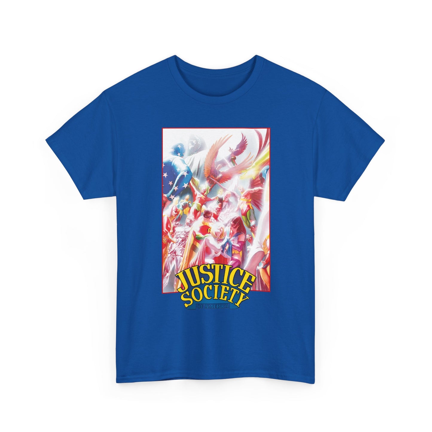 Justice Society of America T-Shirt - Alex Ross Art - JSA - Power Girl, Huntress, Robin, Starman, Hawkman - DC Comics