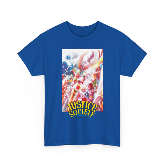 Justice Society of America T-Shirt - Alex Ross Art - JSA - Power Girl, Huntress, Robin, Starman, Hawkman - DC Comics