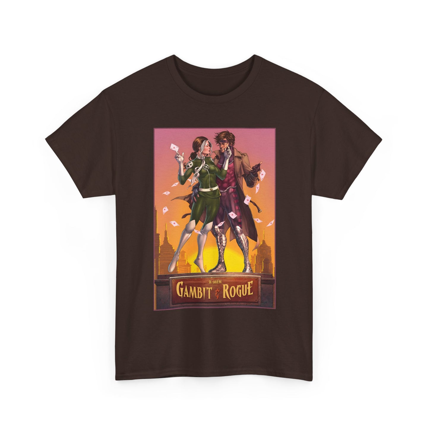 Gambit & Rogue T-Shirt - Mike Choi Art - Popular X-Men Members - Marvel Comics