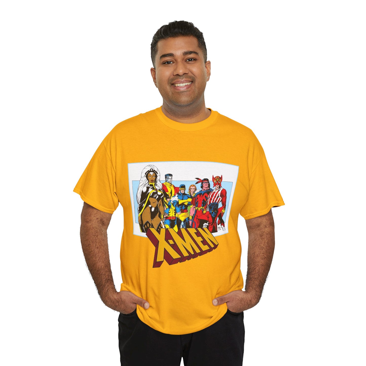 X-Men T-Shirt - Arthur Adams Art - Cyclops, Nightcrawler, Storm, Wolverine, Thunderbird, Sunfire, Banshee - Marvel Comics