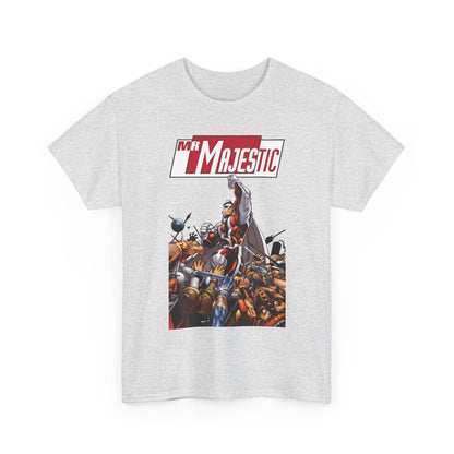 Mr. Majestic T-Shirt - Ed McGuiness Art - Flying Above His Attackers - DC/Wildstorm Comics