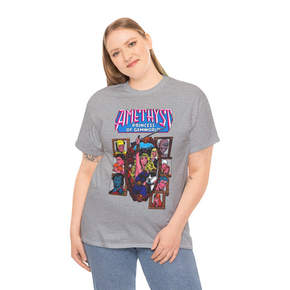 Amethyst Princess of Gemworld T-Shirt - Ernie Colon Art - Sardonyx, Dark Opal, Granch, Citrina - DC Comics