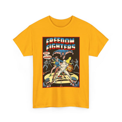 Freedom Fighters T-Shirt - 70s Series - Uncle Sam, The Ray, Phantom Lady, Doll Man, Black Condor, Human Bomb - DC Comics