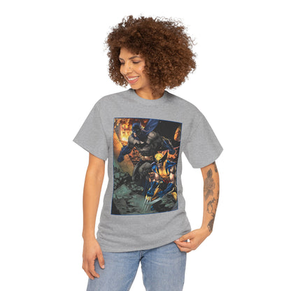 Batman & Wolverine T-Shirt - Jim Lee Art - DC Comics, Marvel Comics
