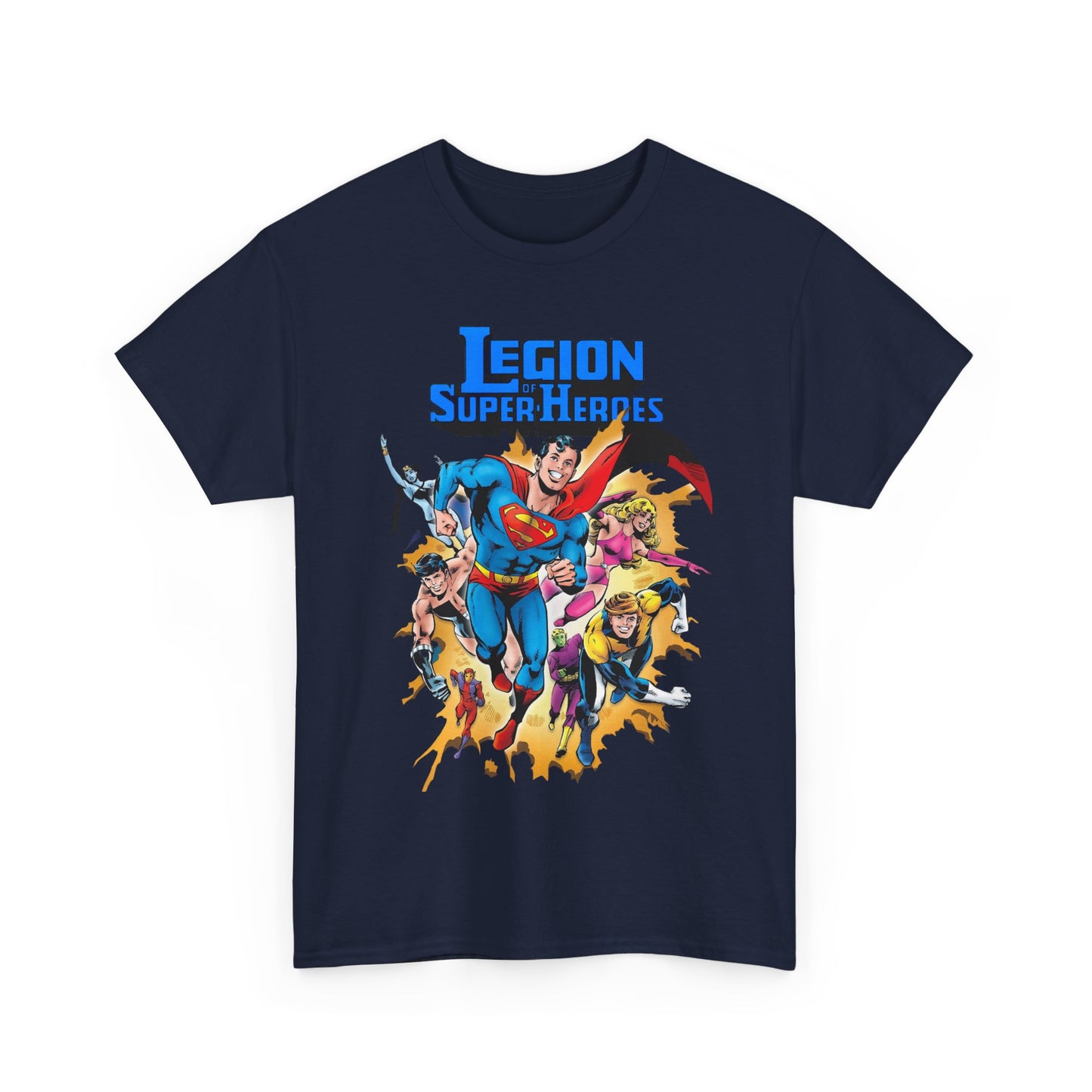 Superboy & Legion of Super-Heroes T-Shirt - Joe Staton Art - DC Comics