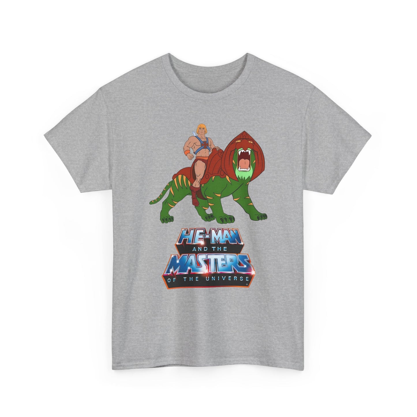He-Man & Battle Cat T-Shirt - Filmation Art - Masters of the Universe, MOTU - Exciting New 2026 Movie - Nicholas Galitzine