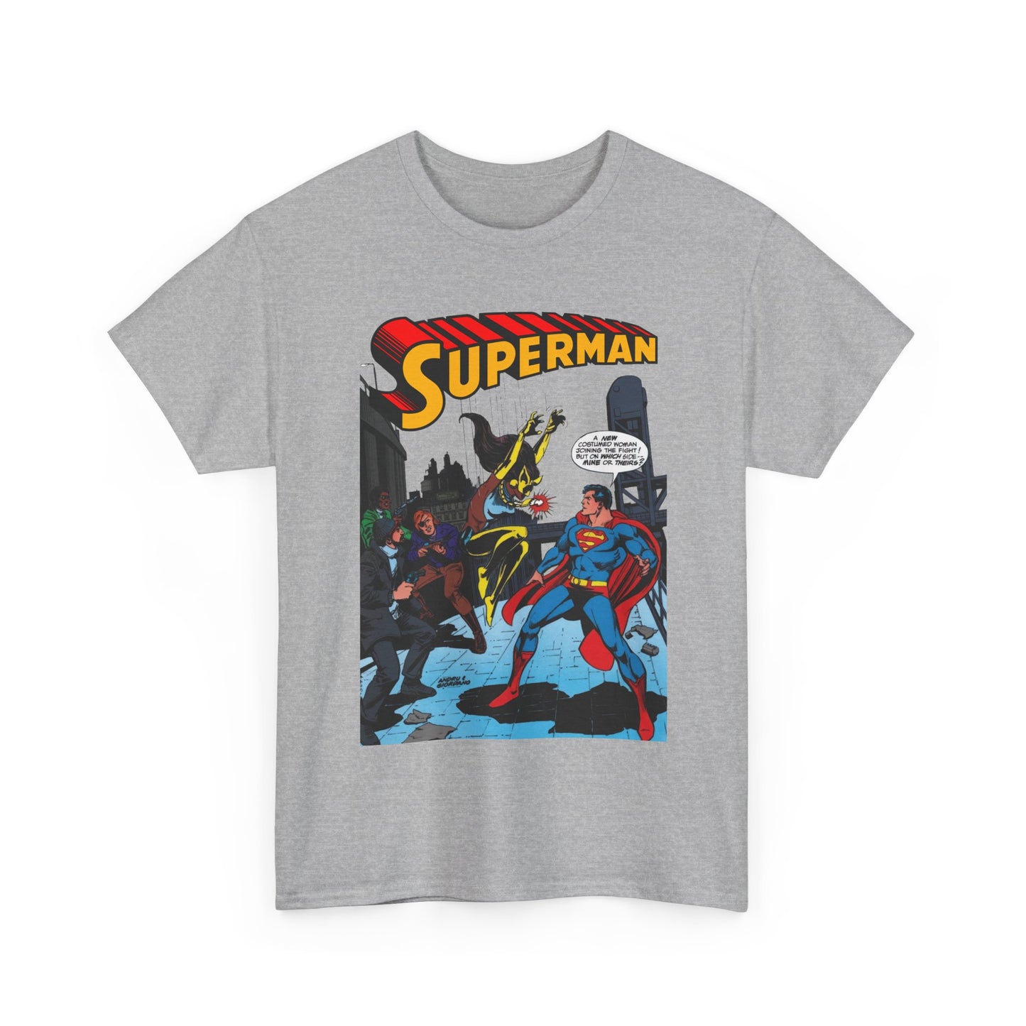 Superman T-Shirt - Ross Andru Art - First Appearance of Vixen in Action Comics #521 - DC Comics