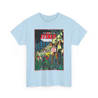 New Teen Titans T-Shirt - George Perez Art - Robin, Cyborg, Kid Flash, Robotman - DC Comics