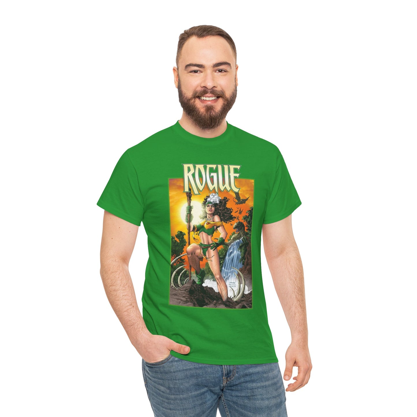 Rogue T-Shirt - Jim Lee Art - X-Men Mutant Member & Leader - Savage Land - 1990s Story - Marvel Comics