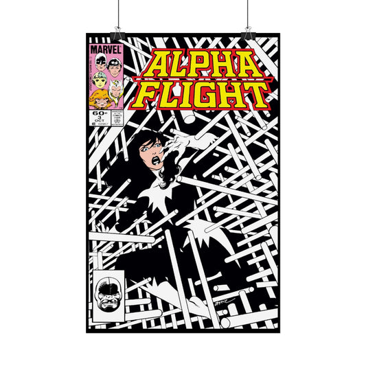 Alpha Flight #3 Rolled Poster - John Byrne Art - Aurora - Marvel Comics - Multiple Sizes Up to 24"x36"