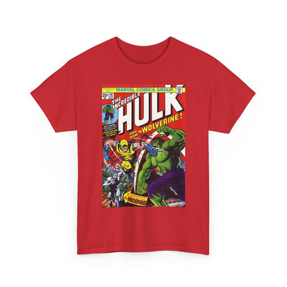Incredible Hulk #181 T-Shirt - First Appearance of Wolverine - Vs The Wendigo - Marvel Comics