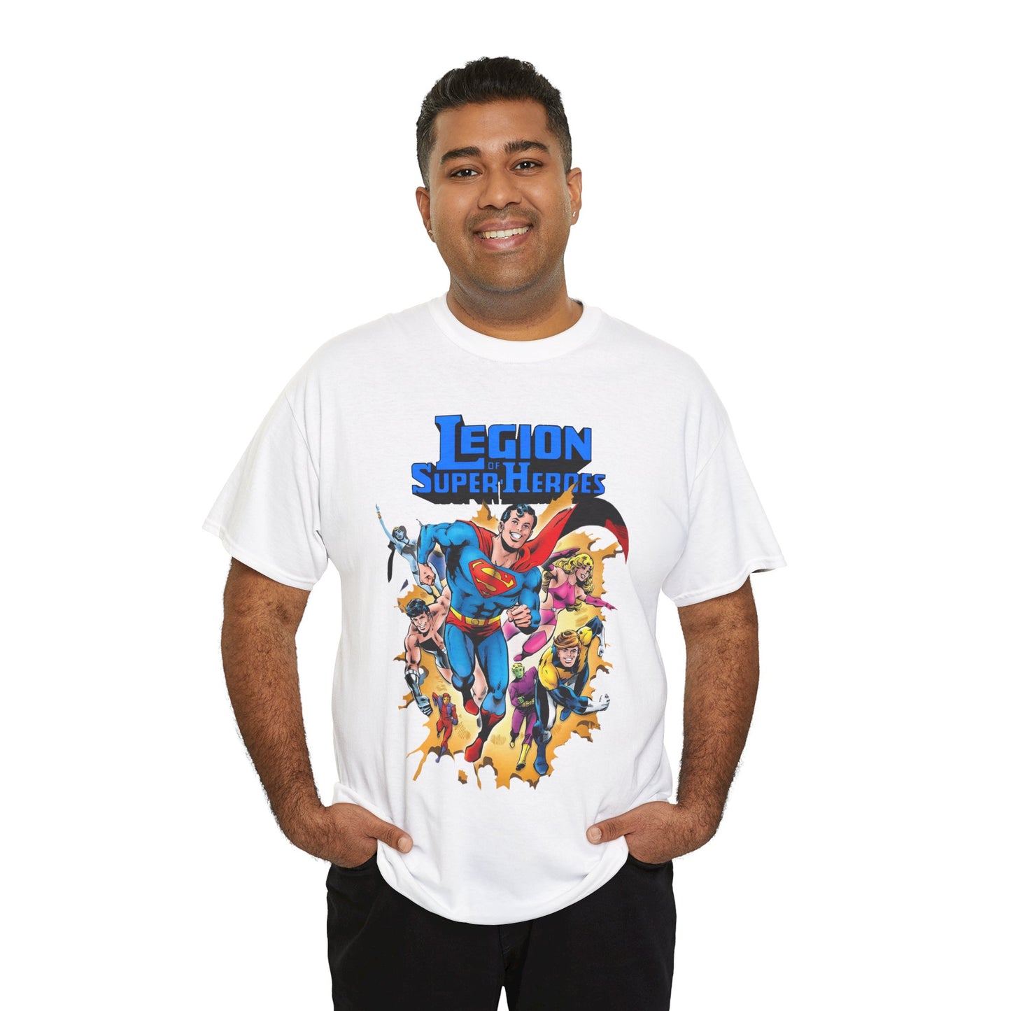 Superboy & Legion of Super-Heroes T-Shirt - Joe Staton Art - DC Comics