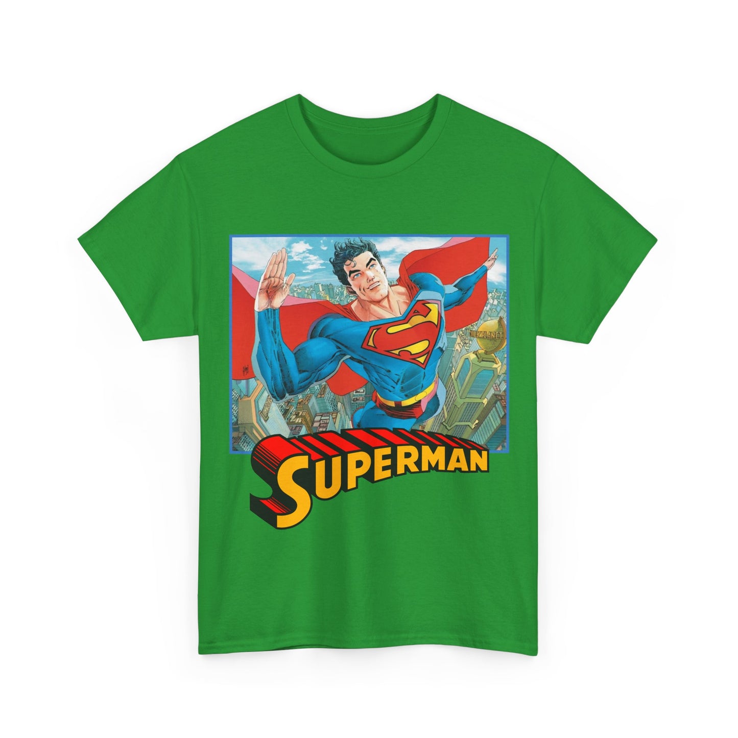 Superman T-Shirt - Guillem March Art - Variant Connecting Cover Art - Flying Over Metropolis - DC Comics All-In