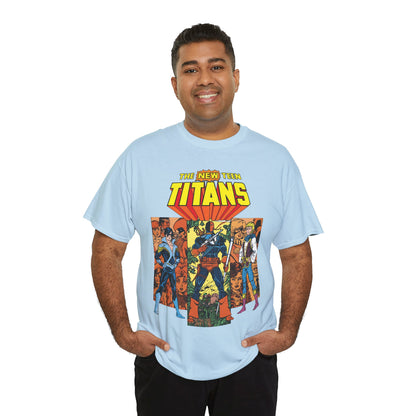 New Teen Titans T-Shirt - George Perez Art - Judas Contract - Nightwing, Jericho, Deathstroke, Changeling. Starfire - DC Comics