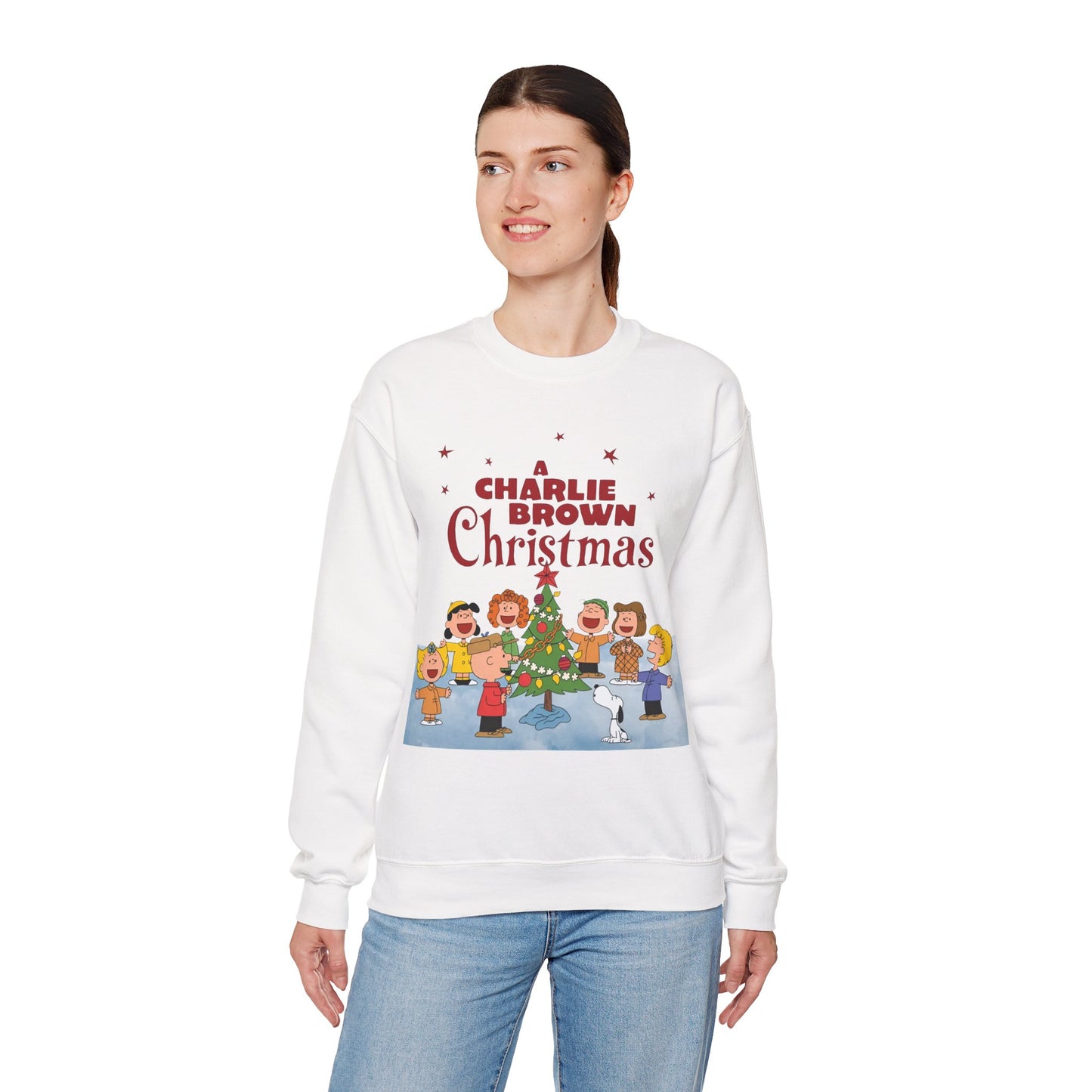 A Charlie Brown Christmas Crewneck Sweatshirt - Snoopy, Lucy, Linus, Sally, Schroeder