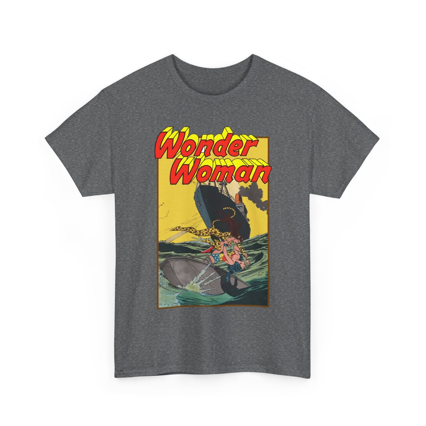 Wonder Woman Vs Cheetah T-Shirt - Rich Buckler & Dan Giordano Art - DC Comics