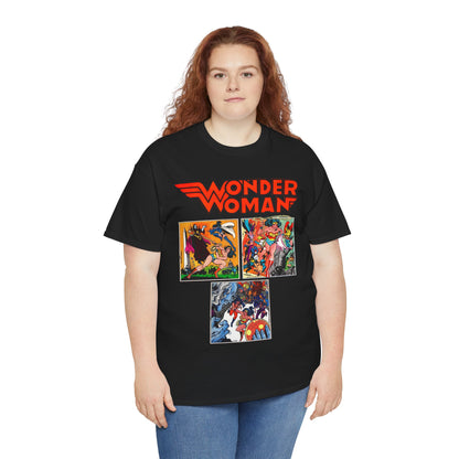 Wonder Woman T-Shirt - Ross Andru & Dick Giordano Art - Judgment in Infinity Story - Zatanna, Supergirl, Huntress, Power Girl, Raven, Wonder Girl, Starfire - DC Comics