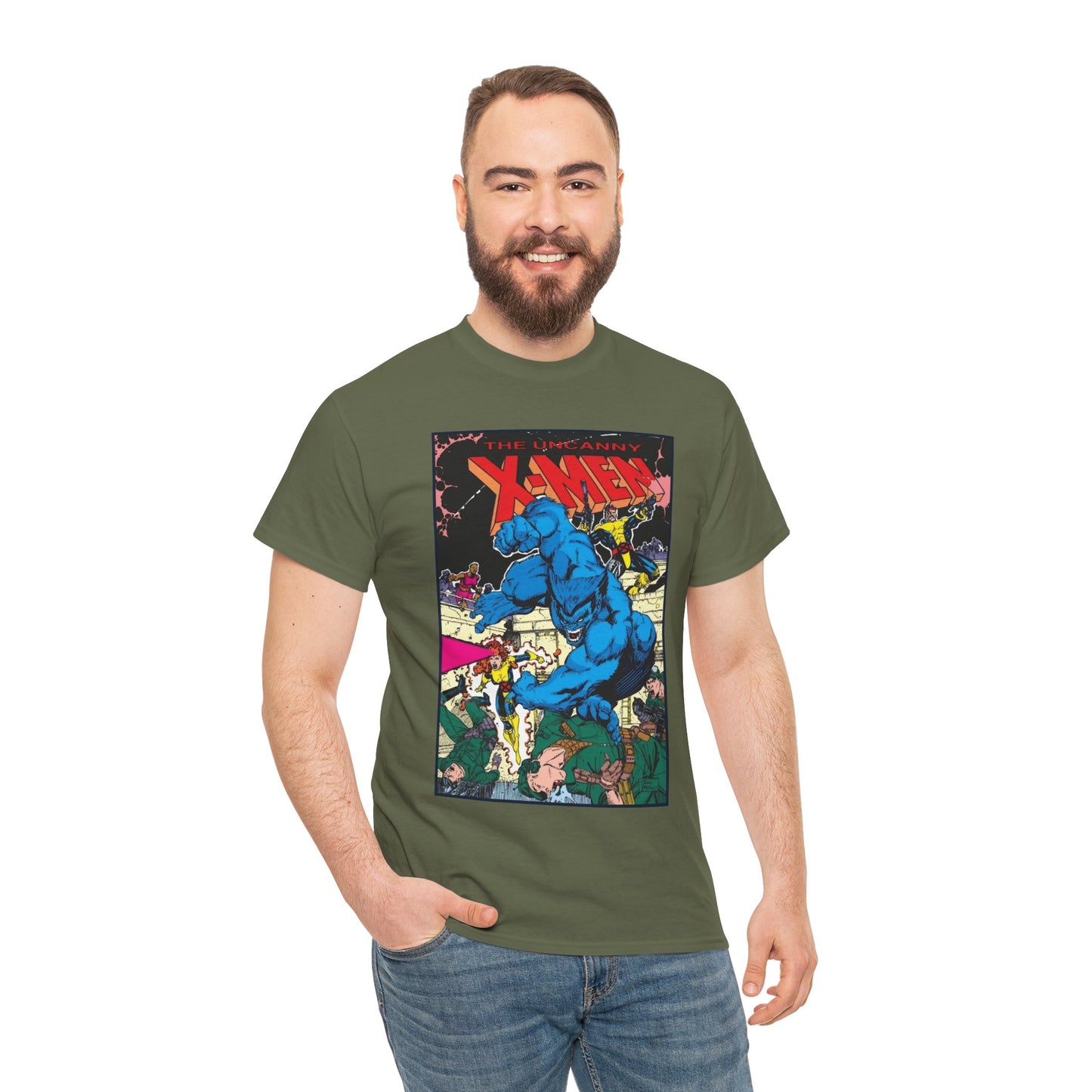 Uncanny X-Men T-Shirt - Jim Lee Art - Beast, Forge - Marvel Comics