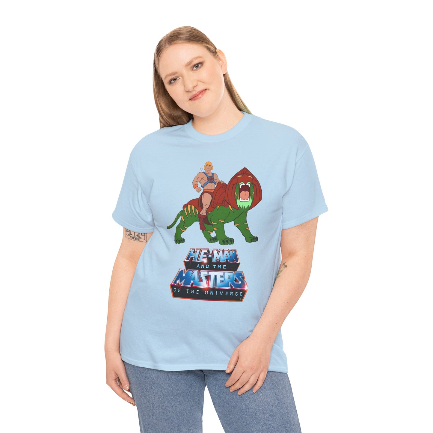 He-Man & Battle Cat T-Shirt - Filmation Art - Masters of the Universe, MOTU - Exciting New 2026 Movie - Nicholas Galitzine