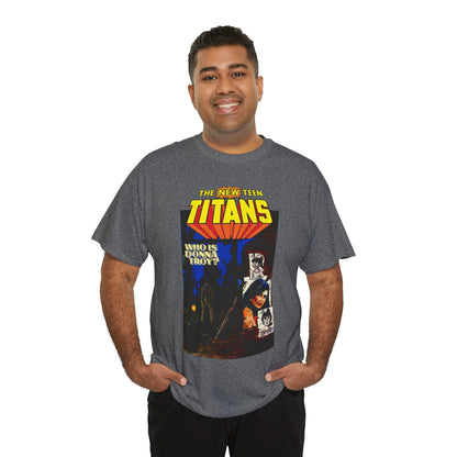 New Teen Titans T-Shirt - Classic George Perez Art - Who is Donna Troy? - Iconic Story and Cover - Robin/Dick Grayson - Popular DC Comics 1980s Series