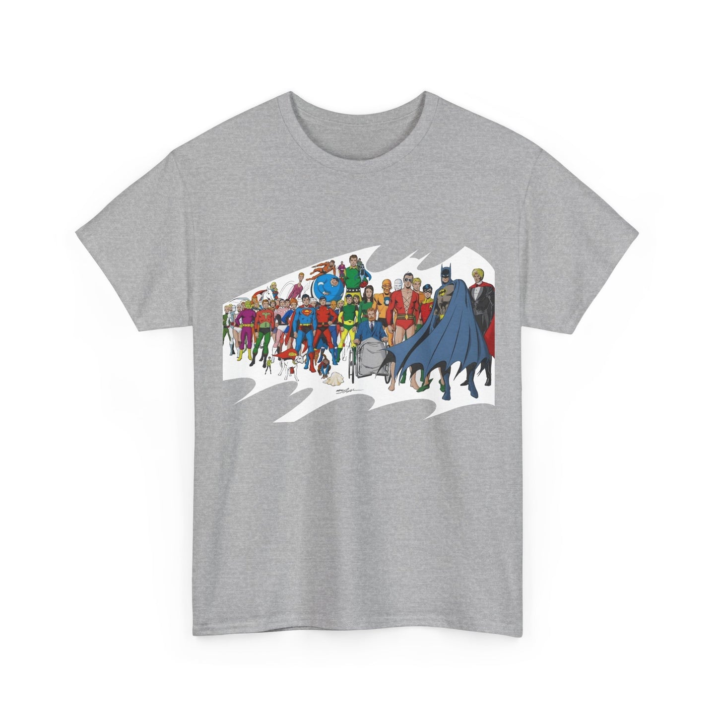 Batman T-Shirt - Neal Adams Art - Plastic Man, Sargon, Robin, Doom Patrol, Superboy, Legion of Super-Heroes - 100-Page Giant Cover Art - DC Comics