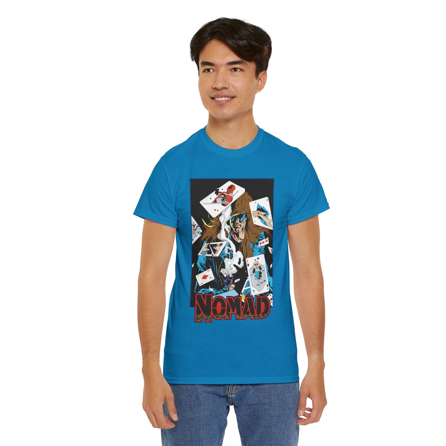Nomad T-Shirt - S. Clarke Hawbaker, Mark McKenna Art - Jack Monroe - Playing Cards with Deadpool & Bushwacker - Marvel Comics