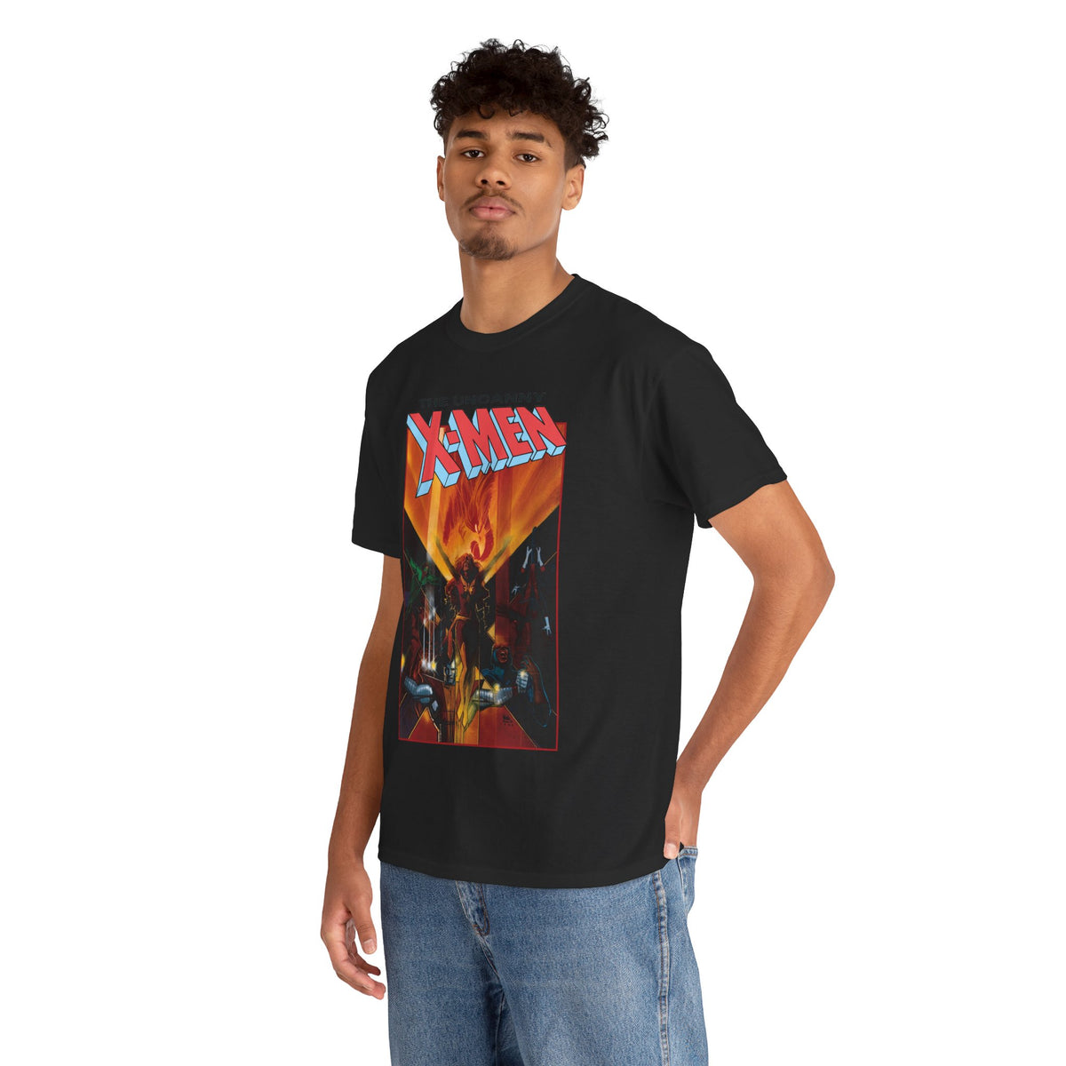 Uncanny X-Men T-Shirt - Bill Sienkiewicz Art - Phoenix, Cyclops, Colossus, Wolverine - Marvel Comics