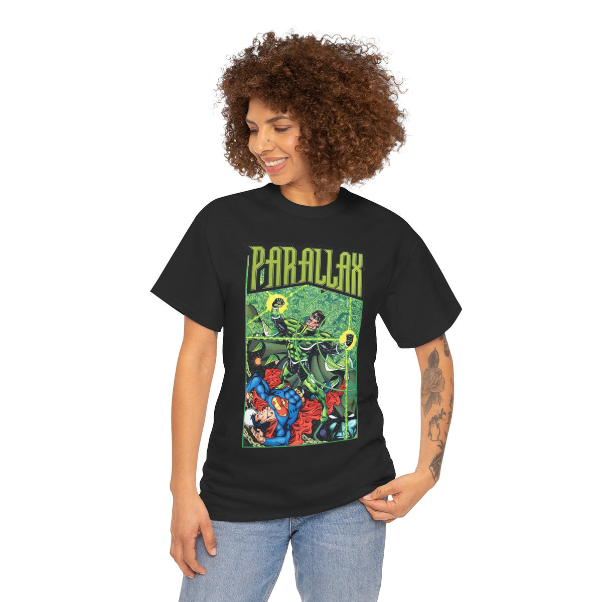 Parralax T-Shirt - George Perez Art - Reign of the Supermen Story - DC Comics