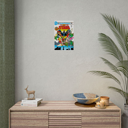 New Teen Titans Rolled Poster - George Perez Art - DC Comics - #1 Cover - Multiple Sizes Up to 24"x36"