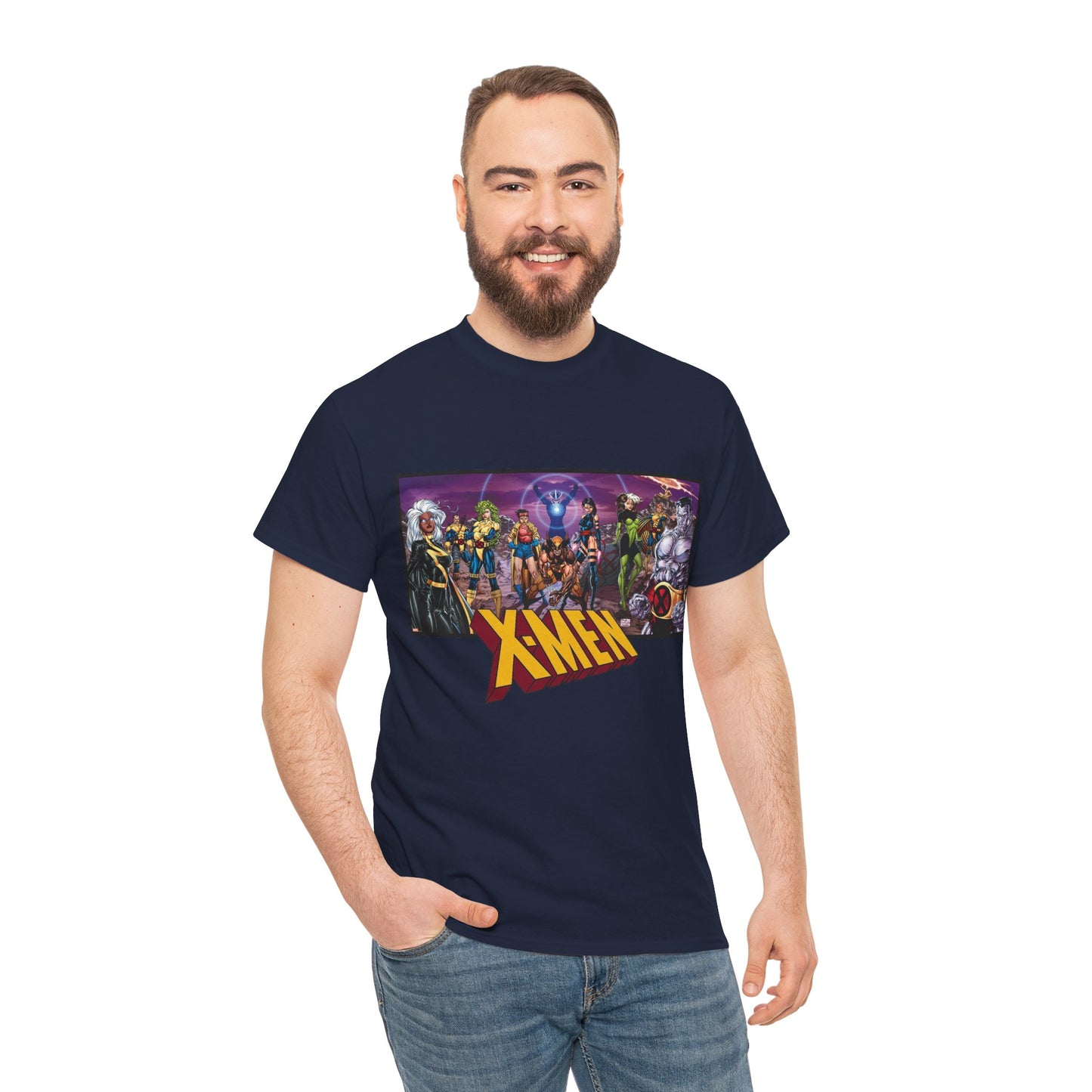 X-Men T-Shirt - Jim Lee Art - Wolverine, Storm, Colossus, Psylocke, Rogue, Forge - Marvel Comics