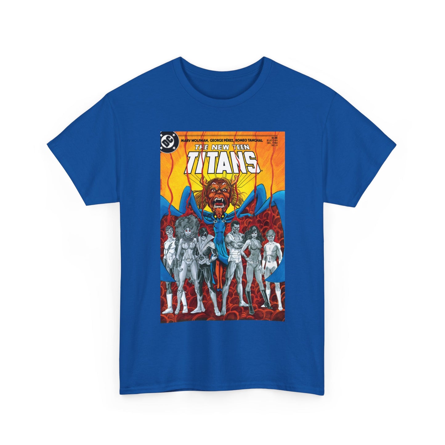 New Teen Titans #4 T-Shirt - George Perez Art - Trigon the Terrible - DC Comics
